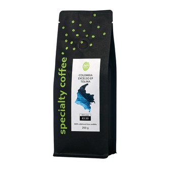 Fairobchod Bio zrnková káva Colombia Excelso EP Tolima, 250 g