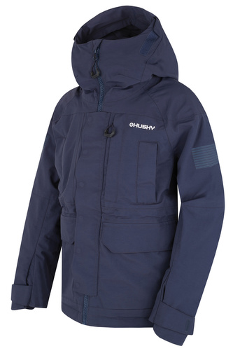 Dětská hardshell plněná bunda Nigalo K dk. blue - 152