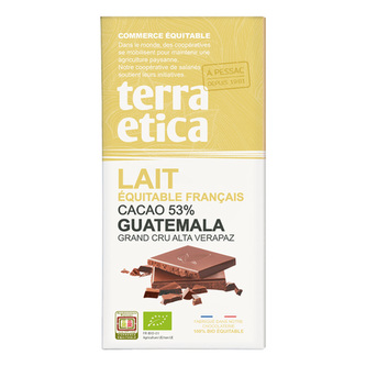 Terra Etica Bio mléčná čokoláda Guatemala 53 %, 100 g