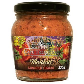 Cape Treasures Hořčice s rajčaty sušenými na slunci z Jižní Afriky, 235 g