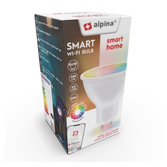 Chytrá žárovka LED RGB WIFI bílá + barevná GU10