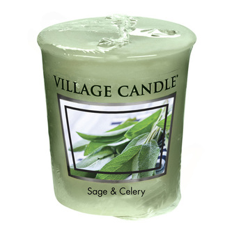 Vonná svíčka Village Candle, Svěží šalvěj, 57 g