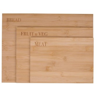 Prkénko na krájení bambus sada 3ks