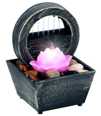 Pokojová fontána s LED osvětlením LOTOS