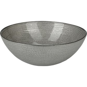 miska d15cm, stíbrně matné sklo