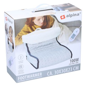 Ohřívač nohou elektrický světle šedá 100W