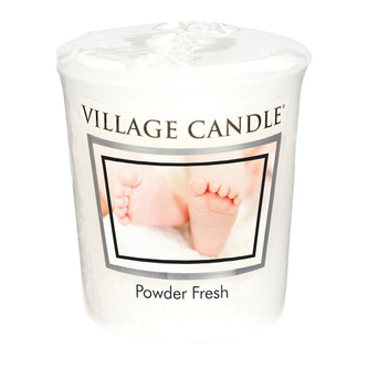 Vonná svíčka Village Candle, Pudrová svěžest, 57 g