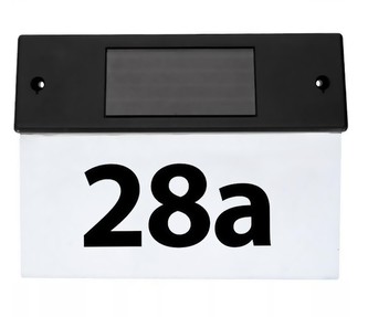 Číslo popisné na dům LED solární