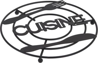 podložka pod hrnec d20cm, kov, černá