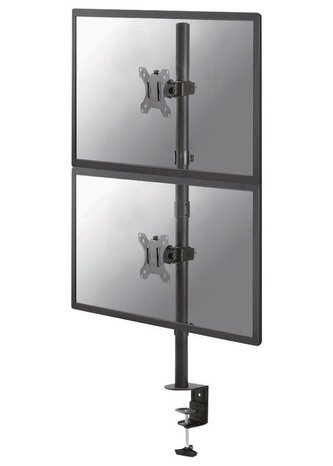 Neomounts FPMA-D550DVBLACK/Držák displeje/na stůl/10-32"/svorka/VESA 100X100/nosn. 2x6kg/2 displeje vert/černý Neomounts FPMA-D550DVBLACK/Držák displeje/na stůl/10-32"/svorka/VESA 100X100/nosn. 2x6kg/2 displeje vert/černý