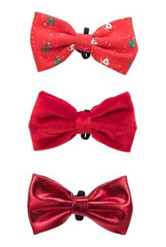 Vánoční Motýlek na obojek 10cm různé motivy 3ks