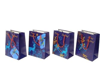 Torebka prezentowa z motywem świątecznym MIX