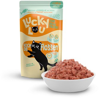 Lucky Lou Lifestage Adult s drůbežím masem a pstruhem 125 g