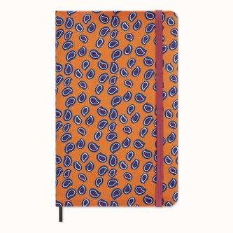 Moleskine Silk nedatovaný plánovací diář oranžovaný L v dárkové krabici