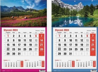 Kalendarz 2024 jednodzielny MIX