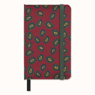 Moleskine Silk zápisník čistý bordeaux vínový XS v dárkové krabici