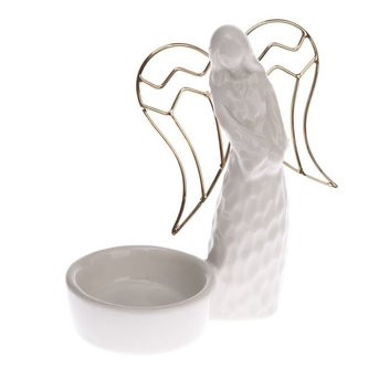 Porcelánový svícen - anděl, 8/64
