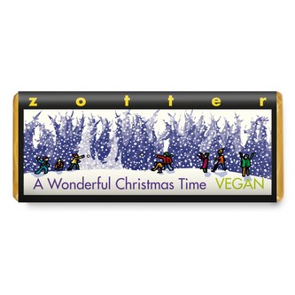 Zotter Bio plněná hořká čokoláda Nádherný vánoční čas, 70 g