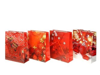 Torebka prezentowa z motywem świątecznym MIX