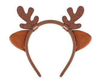 Opaska renifera z uszami brązowa
