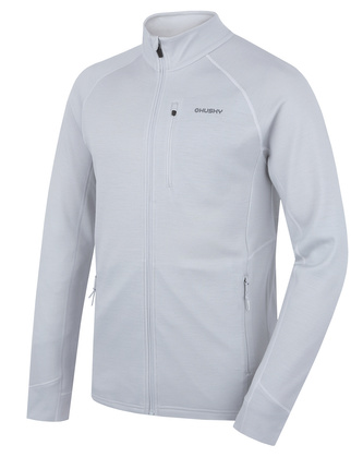 Pánská mikina z merino vlny Alou M light grey - XL Pánská mikina z merino vlny Alou M light grey - XL