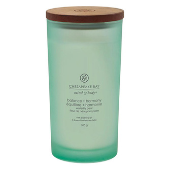 Svíčka ve skleněné váze Chesapeake Bay Candle, Rovnováha a harmonie, 355 g, vodní hruška, PT31921E