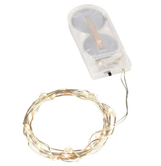 Svítící řetěz na baterie 20 LED Teplá bílá