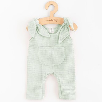 Kojenecké mušelínové lacláčky New Baby Comfort clothes šalvějová - velikost 68 (4-6m)