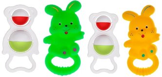 Gryzak zając z grzechotką MIX Gryzak zając z grzechotką MIX