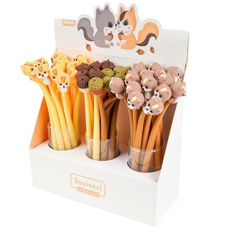 Długopis żelowy Silky Wiewiórka MIX (48szt) Długopis żelowy Silky Wiewiórka MIX (48szt)