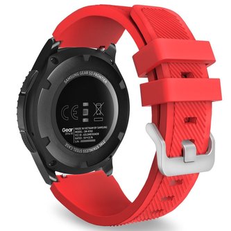 Tech-Protect SMOOTHBAND Gumový řemínek pro Samsung Galaxy Watch 46mm, Červený