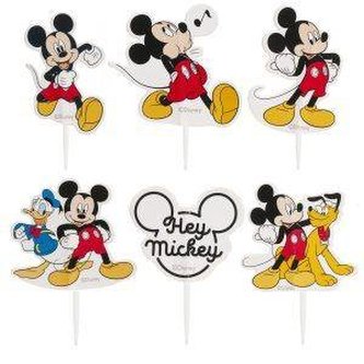Zápich do dortu mickey, 30ks - Dekora