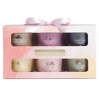 GIFT SET YC ART IN THE PARK 6 FILLED VOTIVE 1728527E