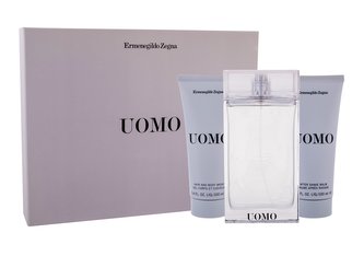 Ermenegildo Zegna Uomo toaletní voda 100 ml + sprchový gel 100 ml + balzám po holení 100 ml