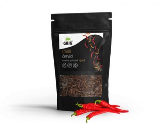 Grig křupaví červíci 20 g Chilli