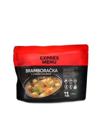 Expres menu - Bramboračka s lesními houbami 330g bramborová polévka s houbami