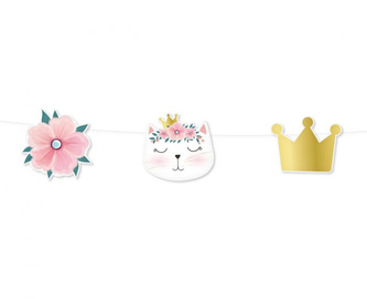 Závěsná girlanda kočičí princrezna 300 cm