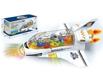 Rakieta przezroczysta ze światłem i dźwiękiem