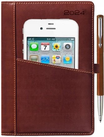 Kalendarz książkowy 2024 A5 dzienny praktyczny