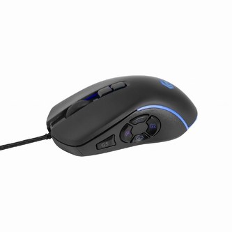 GEMBIRD myš RAGNAR RX500, podsvícená, 6 tlačítek, černá, 7200DPI,  USB