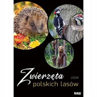 Kalendarz wieloplanszowy 2024 duży ścienny Zwierzę