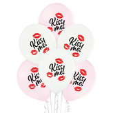Latexové balonky Kiss Me - 6 ks