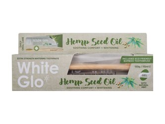 White Glo Hemp Seed Oil Zubní pasta 150 g unisex