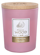 Svíčka sklo - MAGIC WOOD 300 g - Vanilla Sugar (cena bez slev)