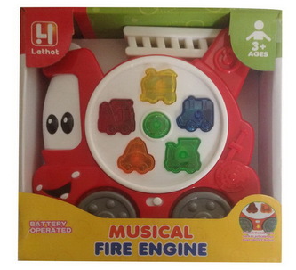 Auto hasičské s efekty 16 cm