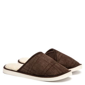 Oldcom Papuče WARMY Hnědé Pánské Velikost: 35/36, Barva: Hnědá