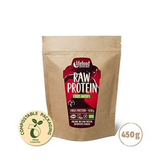 protein RAW Lifefood BIO RAW ovocný s antioxidanty 450g