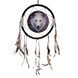 Lapač snů 33cm - Vlk Ochránce podzimu, design Lisa Parker