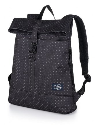 batoh daypack LOAP ISLA černo/puntík