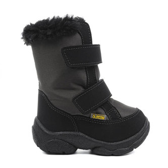 Oldcom Dětské Zimní Boty Alaska Šedé Velikost: 26, Barva: Šedá
